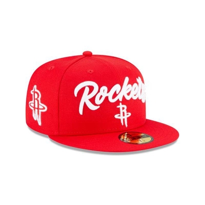 Houston Rockets Gorra | New Era NBA Draft Alternate 59fifty Fitted Cap Mexico - Rojos